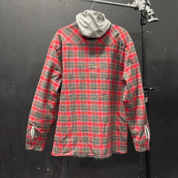 Vintage Oakley Flannel Lined Shirt with Hood - Picture 8 of 14